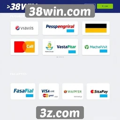 Opções de pagamento disponíveis no 38win